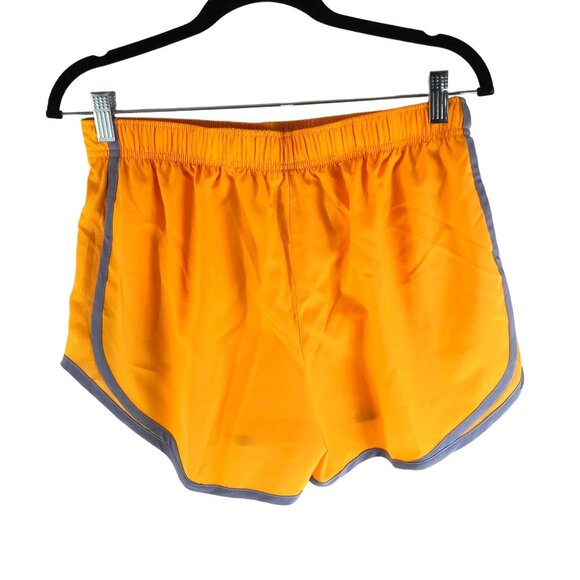 Nike Womens 3" Dri-FIT Icon Tempo Lined Running Shorts Orange Gray M - Picture 2 of 4